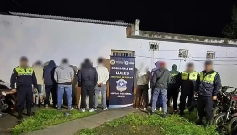 Megaoperativo policial en Lules: demoraron a 14 personas y retuvieron 10 motos